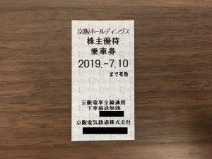 京阪電気鉄道 株主優待乗車券［10枚］/京阪電車全線 / 2024.1.10まで